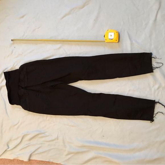 Mother Maternity Distressed Black Jeans Size 30/ 10 - Picture 3 of 9